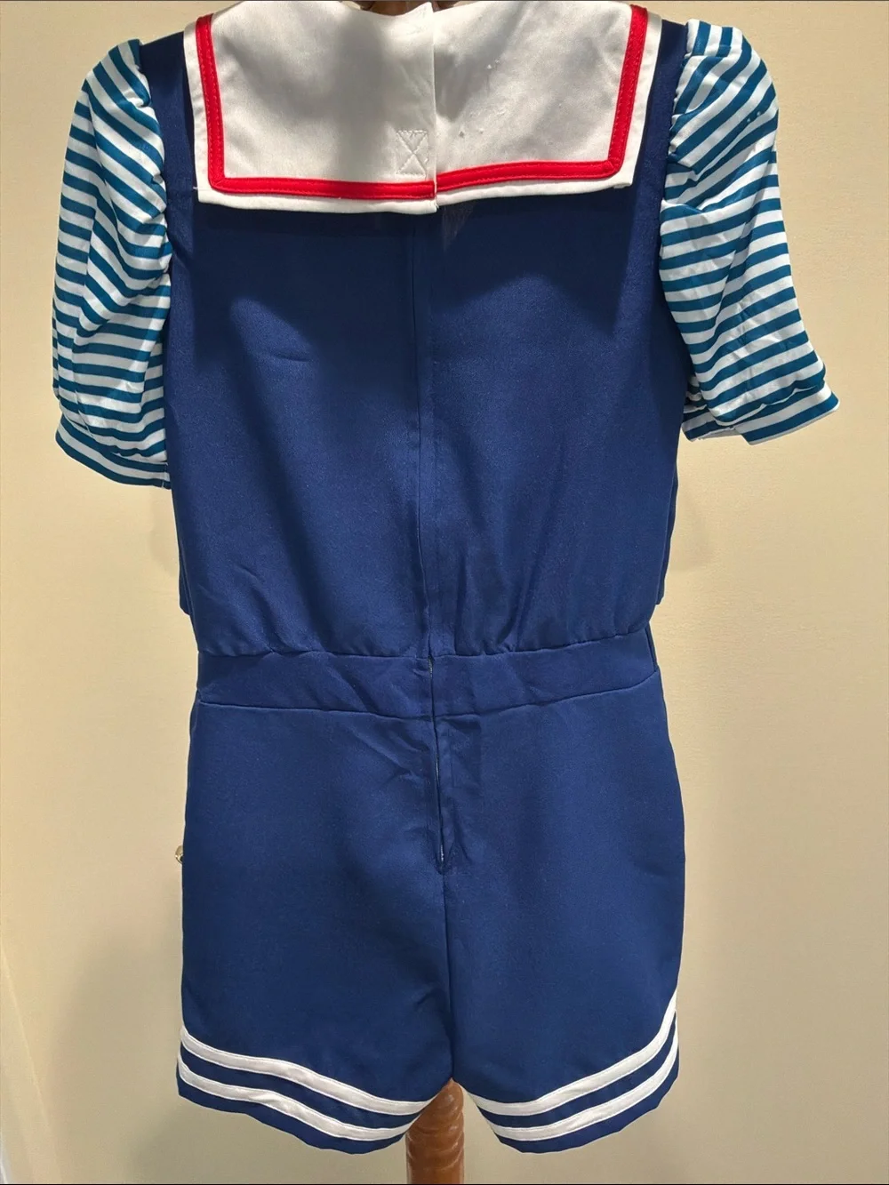 Amscan Stranger Things Navy and Pink Costume Tag Ronin Scoops Ahoy tween costume